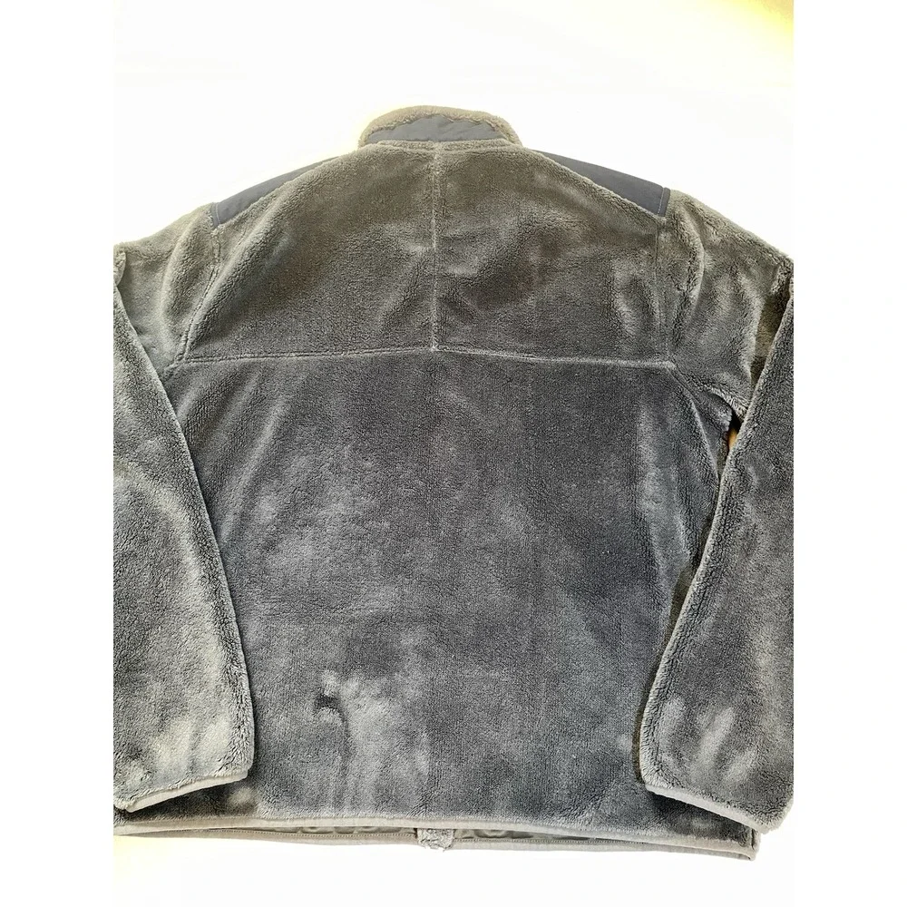 L.L.Bean Hi-Pile Fleece Jacket Gray‎ Full Zip Men's Size XL Fleece Lined Retro